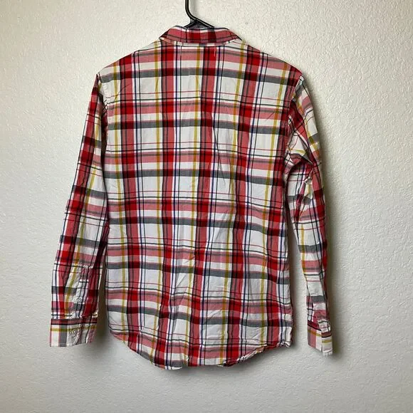 Old Navy The Classic Shirt Plaid Boys Size XL 14-16 - Picture 2 of 8